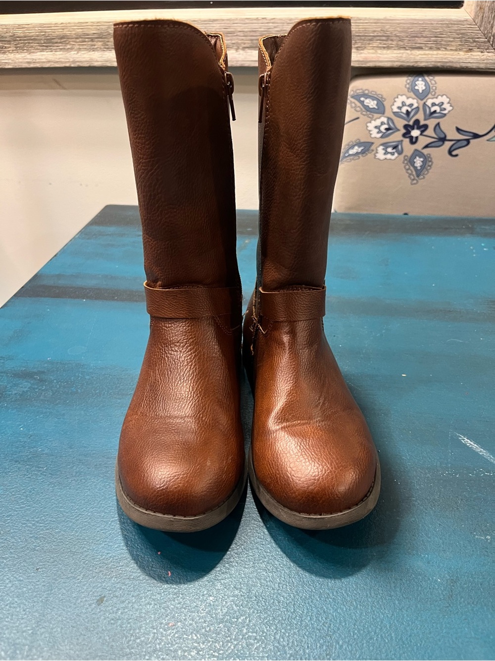 OshKosh B'gosh Brown Mid-Calf Leather Boots